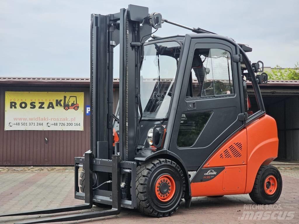 Linde H35T-02 Gasolmotviktstruckar