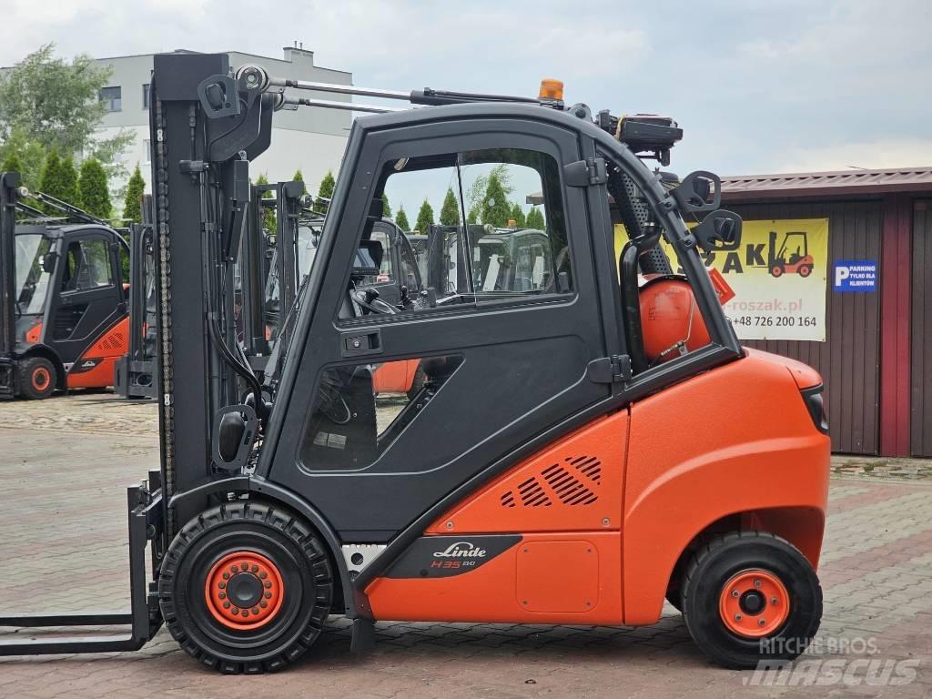 Linde H35T-02 Gasolmotviktstruckar