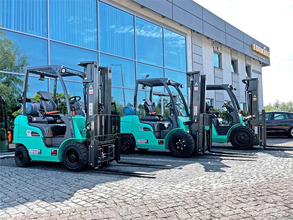 Mitsubishi FG15N Gasolmotviktstruckar