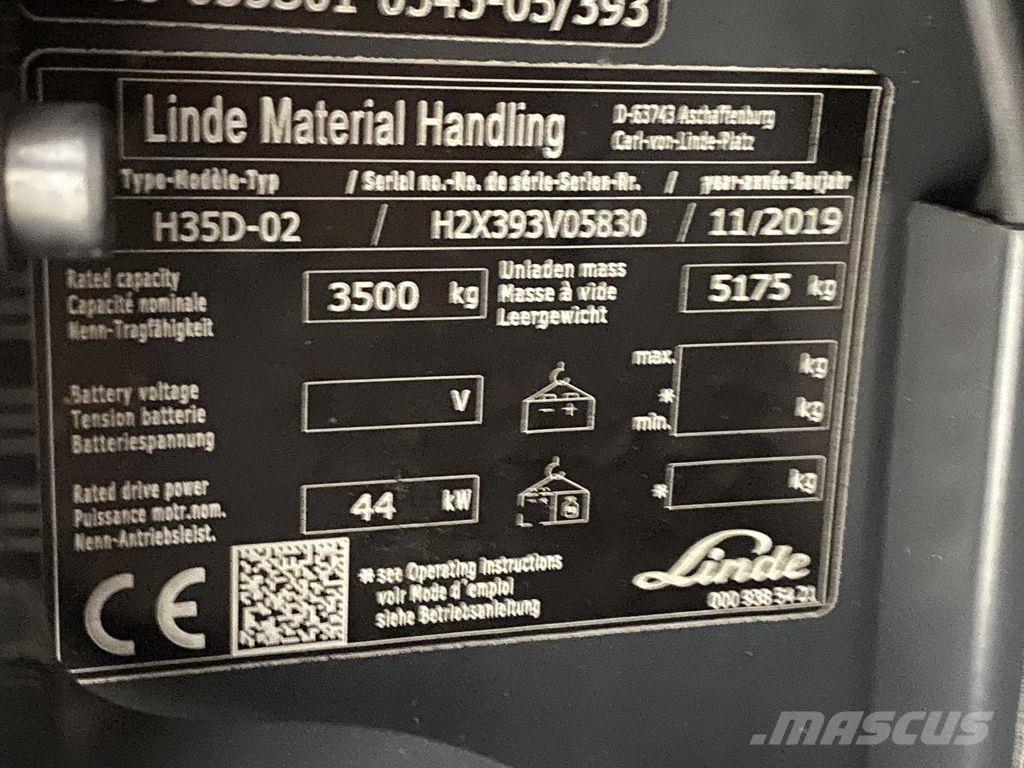 Linde H35D-02 Dieselmotviktstruckar