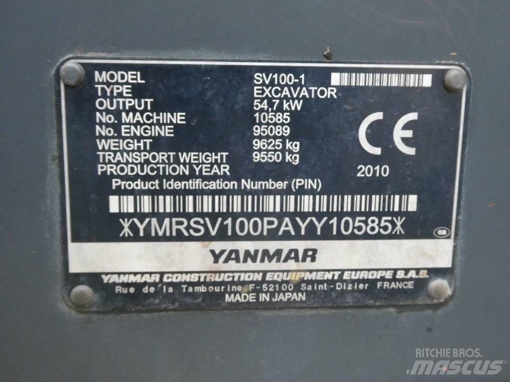 Yanmar SV 100-1 Midigrävmaskiner 7t - 12t
