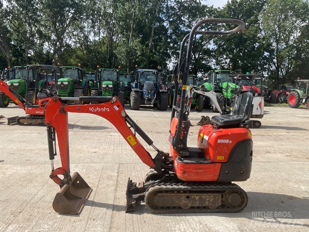 Kubota K 008-3 Minigrävare < 7t
