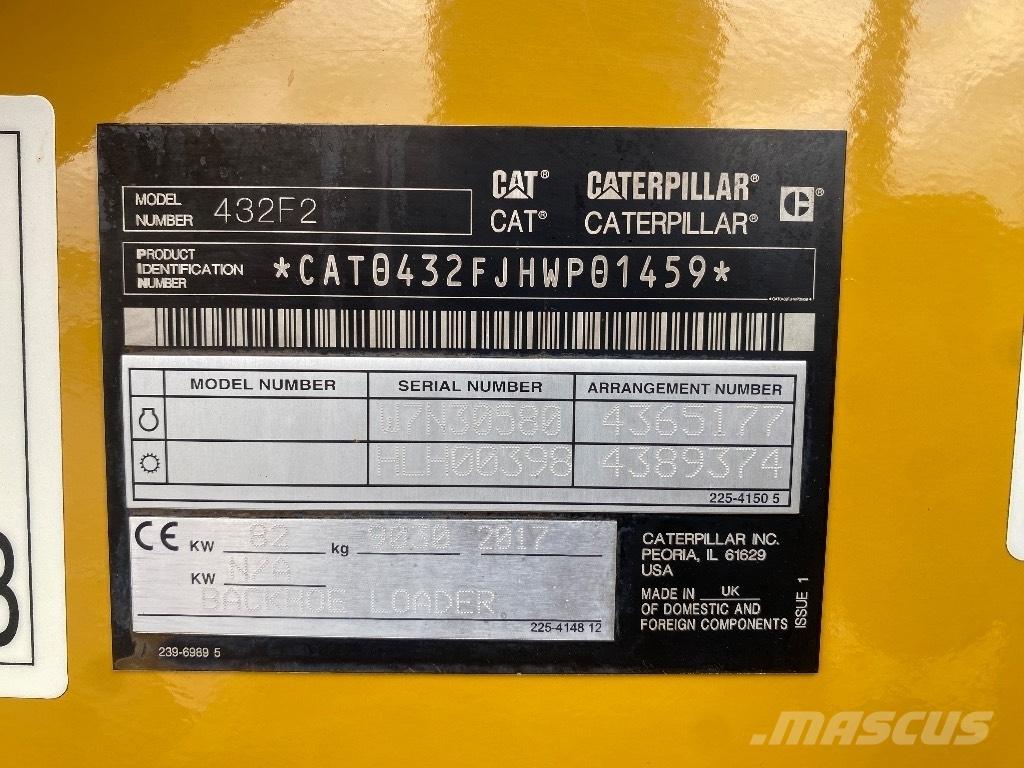 CAT 432 F Grävlastare
