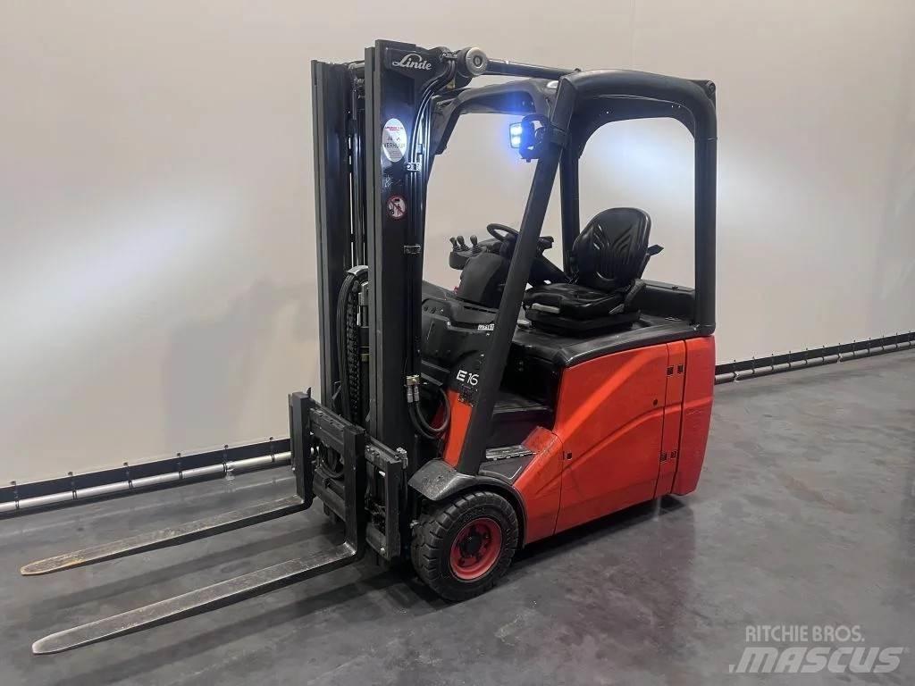 Linde E 16 H-01 Elmotviktstruckar