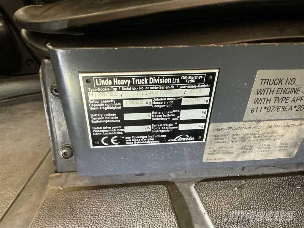 Linde H120D/1200 Dieselmotviktstruckar