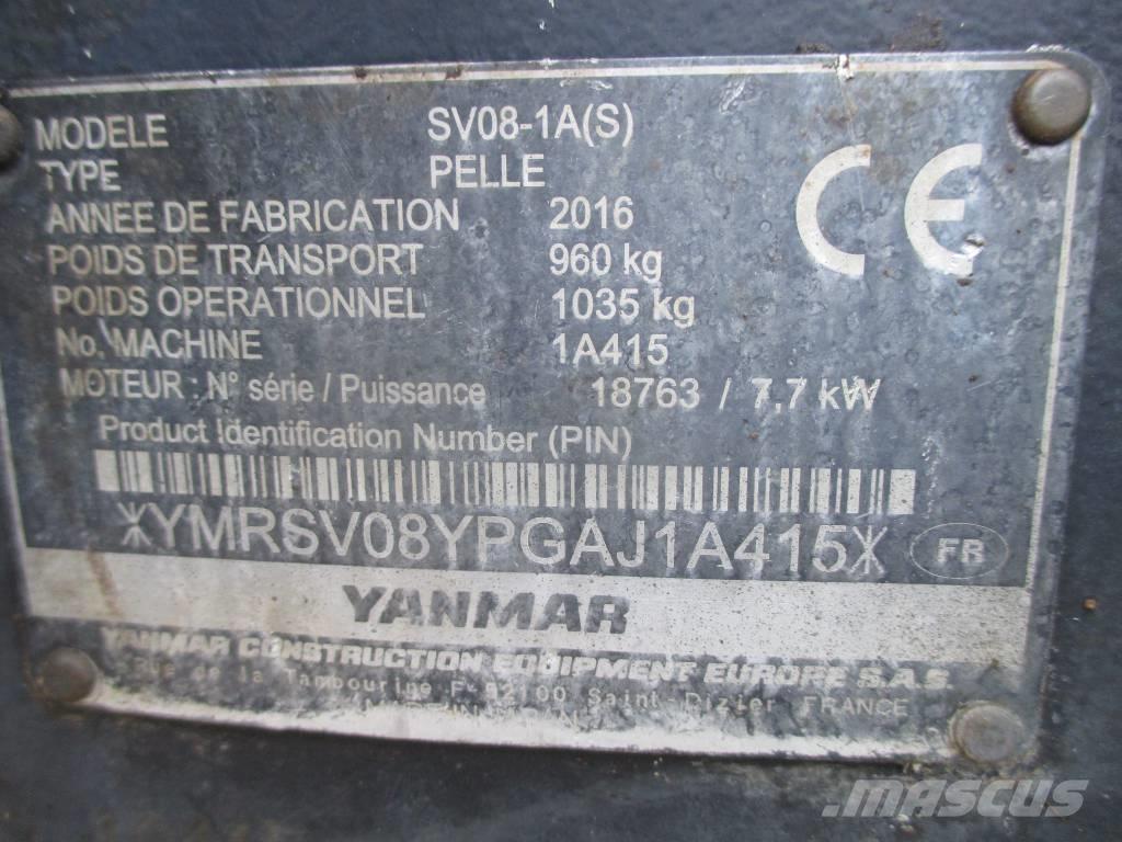 Yanmar SV 08-1 A Minigrävare < 7t