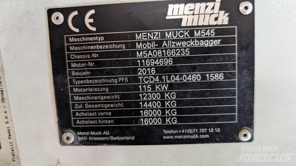 Menzi Muck M545 Hjulgrävare