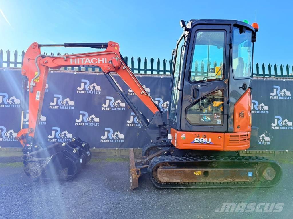 Hitachi ZX 26 U-6 CR Minigrävare < 7t