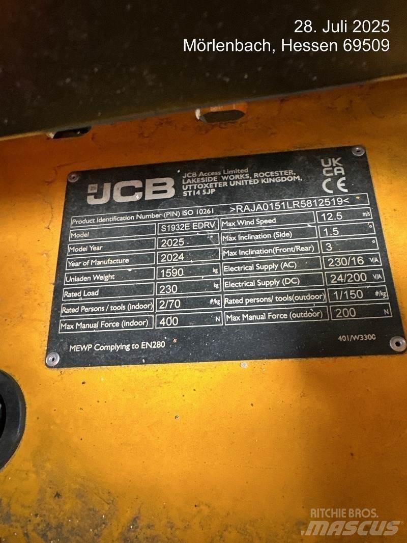 JCB S1932E Saxliftar