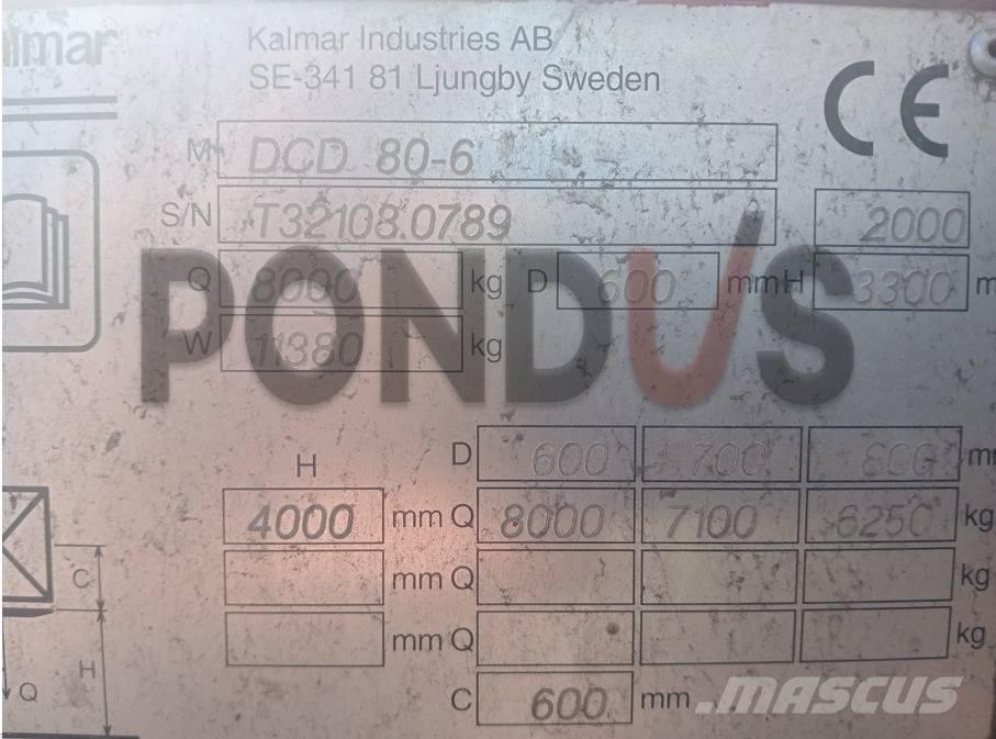 Kalmar DCD 80-6 Dieselmotviktstruckar