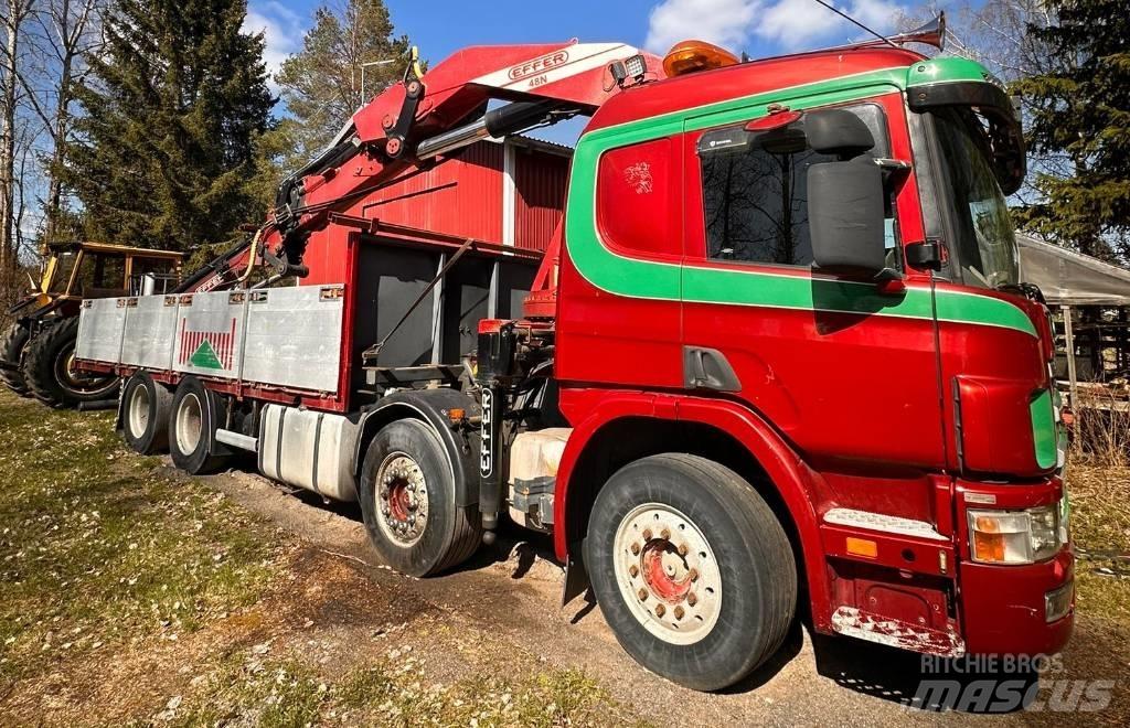 Scania P 124 GB Kranbilar