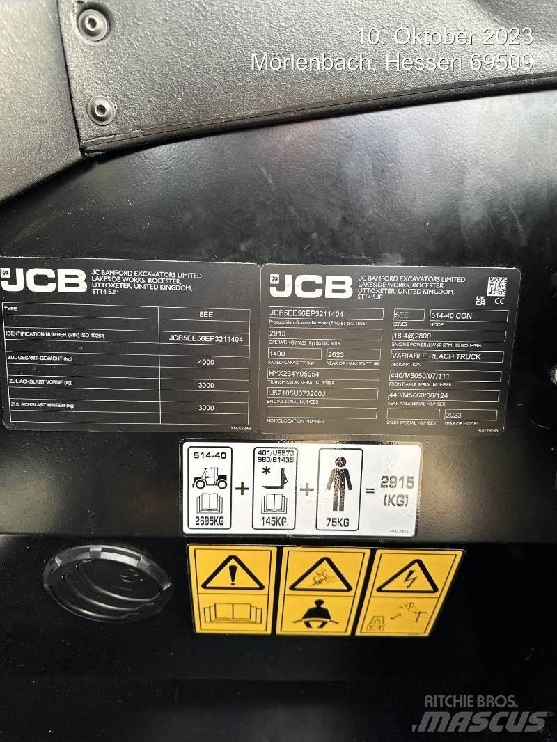 JCB 514-40 CON Teleskoplastare