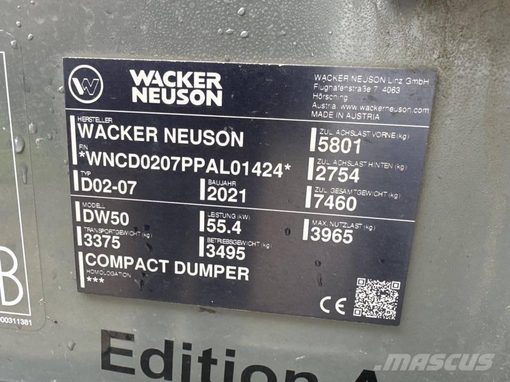 Wacker Neuson DW50 Minidumprar