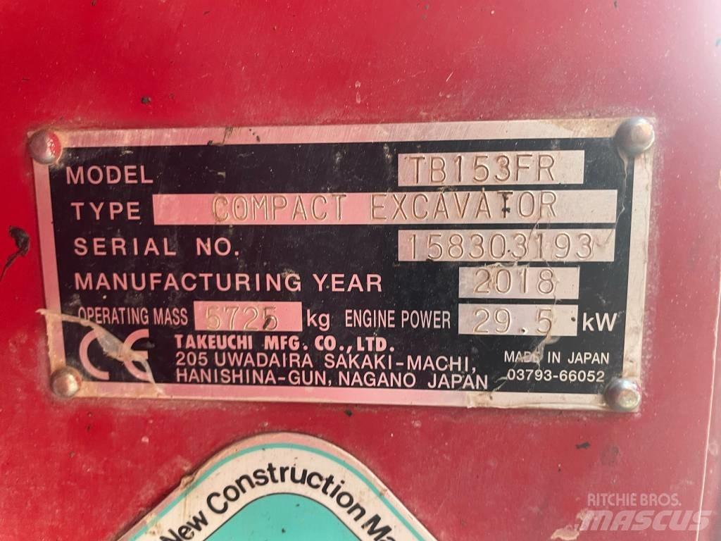 Takeuchi TB 153 FR Minigrävare < 7t