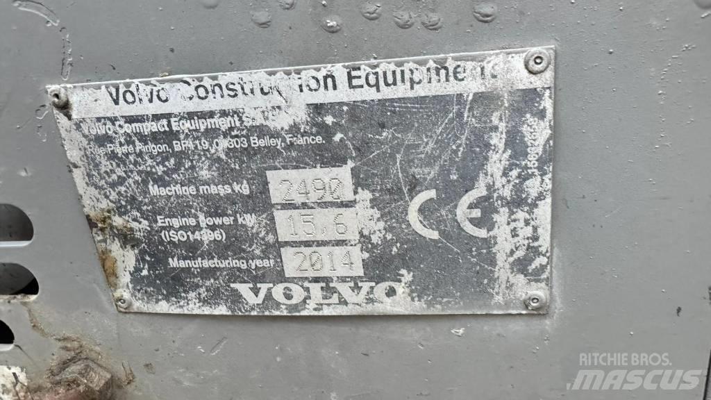 Volvo ECR 25 D Minigrävare < 7t