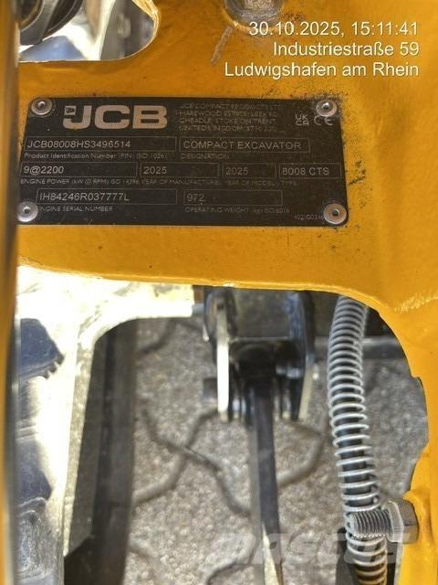 JCB 8008CTS Minigrävare < 7t