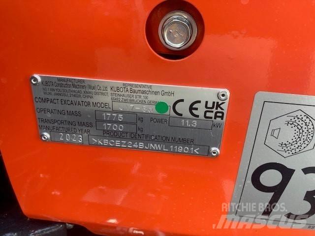 Kubota U 17-3 Minigrävare < 7t