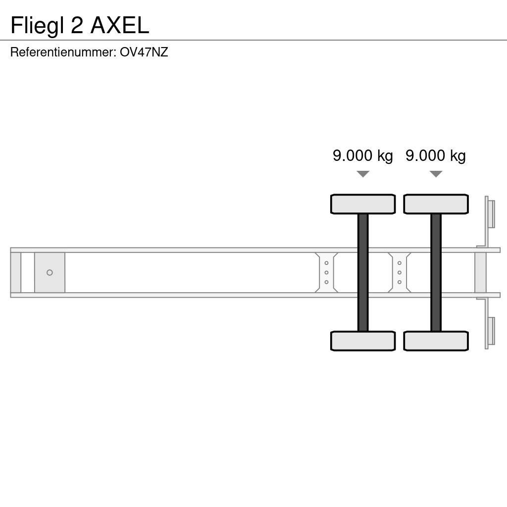 Fliegl 2 AXEL Låg lastande semi trailer