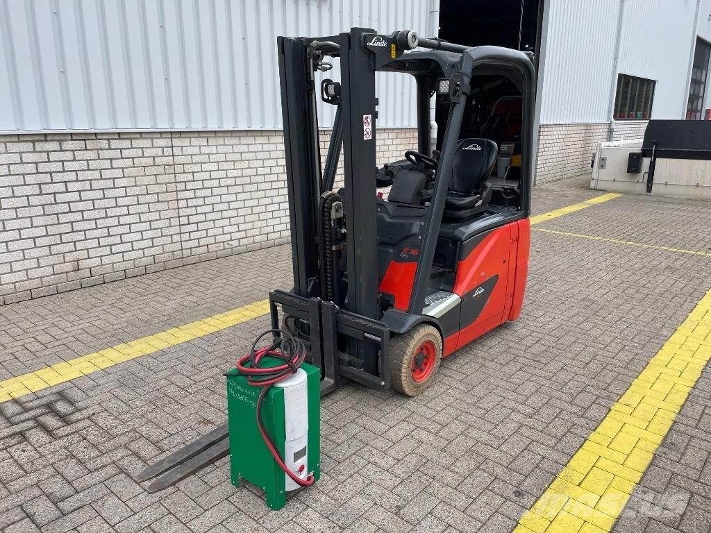 Linde E 16 H-02 Elmotviktstruckar