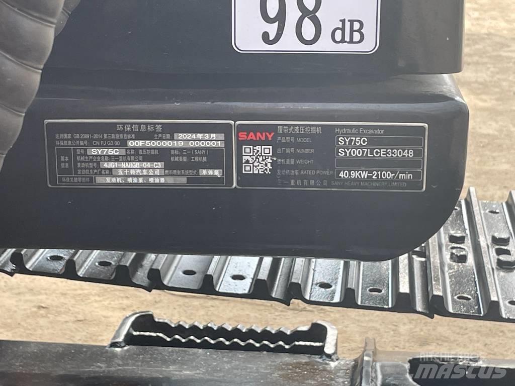 Sany SY 75 C pro Minigrävare < 7t