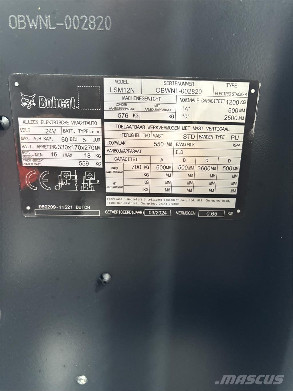 Bobcat LSM12N Staplare