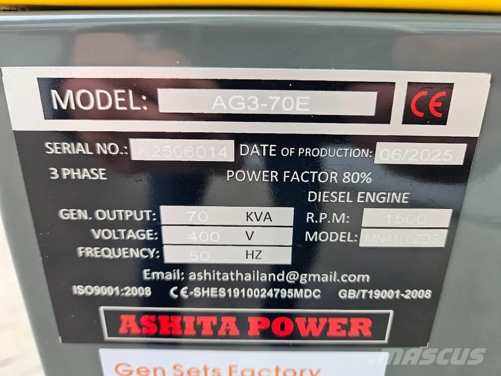Ashita AG3-70E Dieselgeneratorer