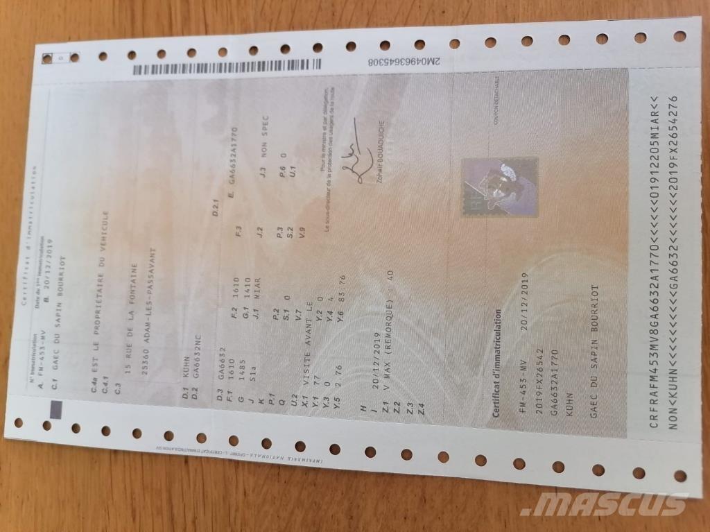 Kuhn GA6632 Strängläggare