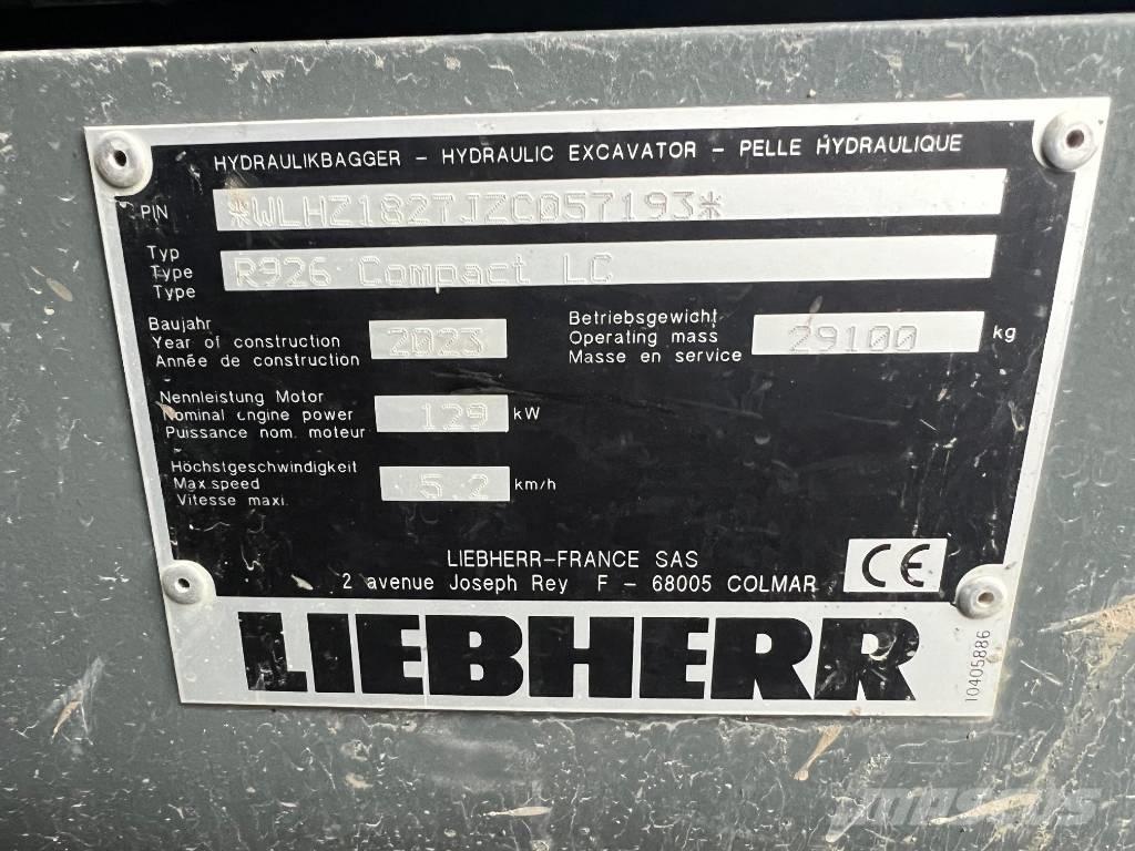 Liebherr R926 Comp Bandgrävare