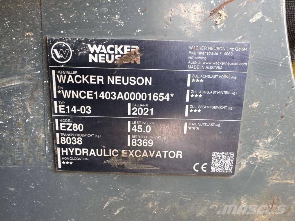 Wacker Neuson EZ80 Bandgrävare