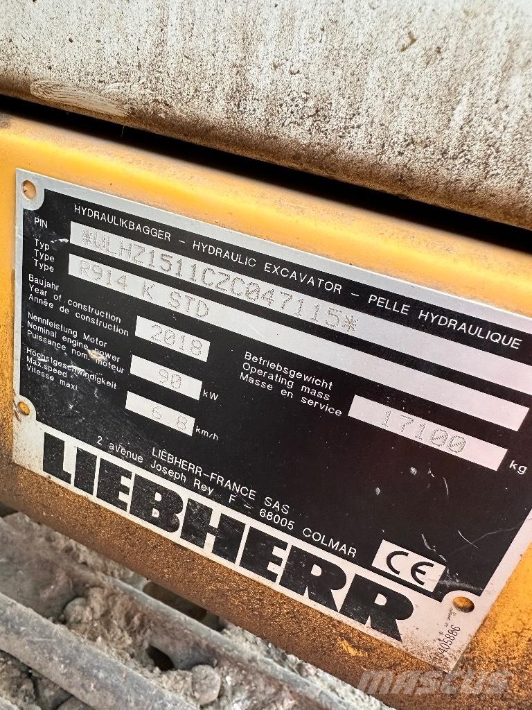 Liebherr R 914 K STD Bandgrävare