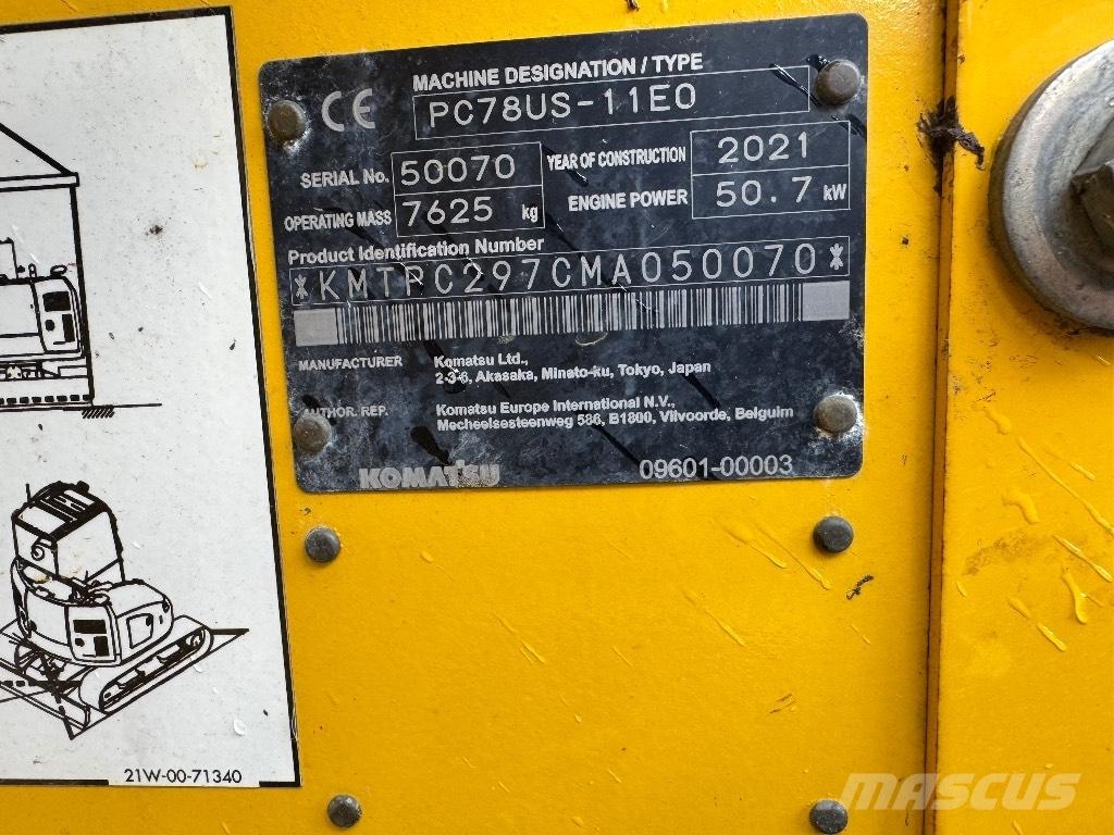 Komatsu PC 78 US Midigrävmaskiner 7t - 12t