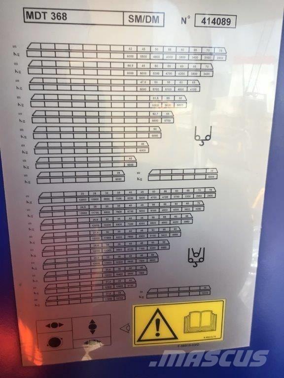 Potain MDT368 Byggkranar