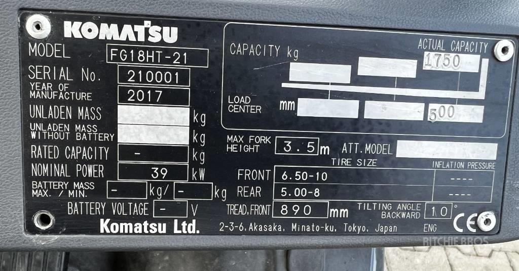 Komatsu FG15HT-21 Gasolmotviktstruckar