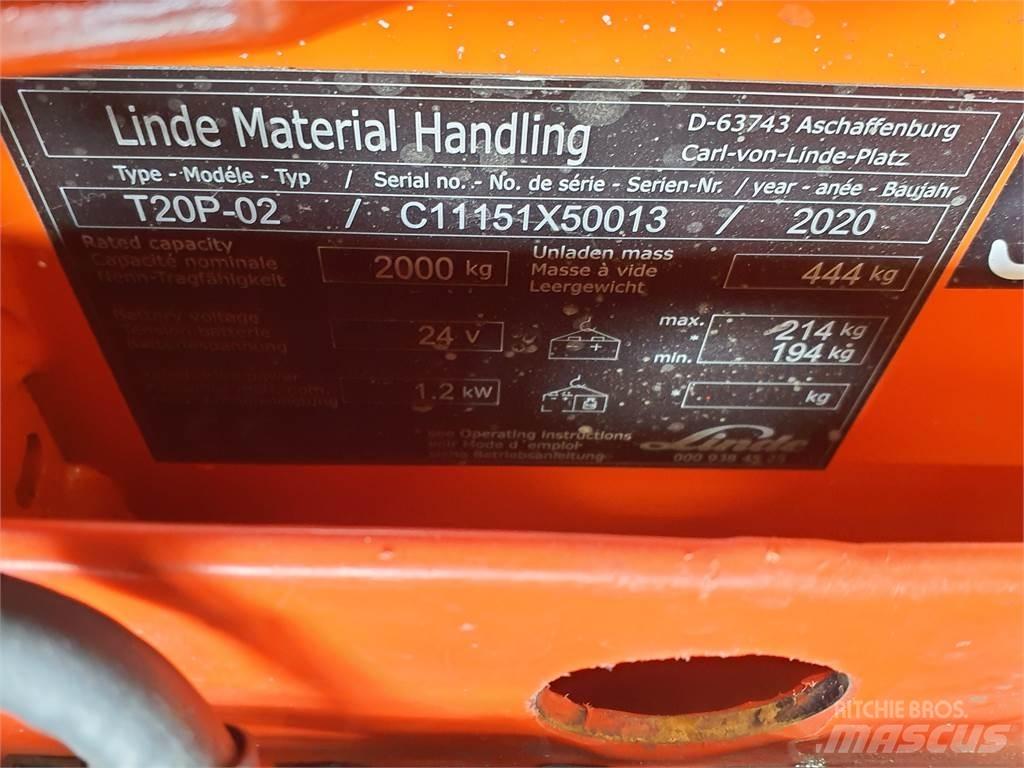 Linde T20P Låglyftare utan plattform
