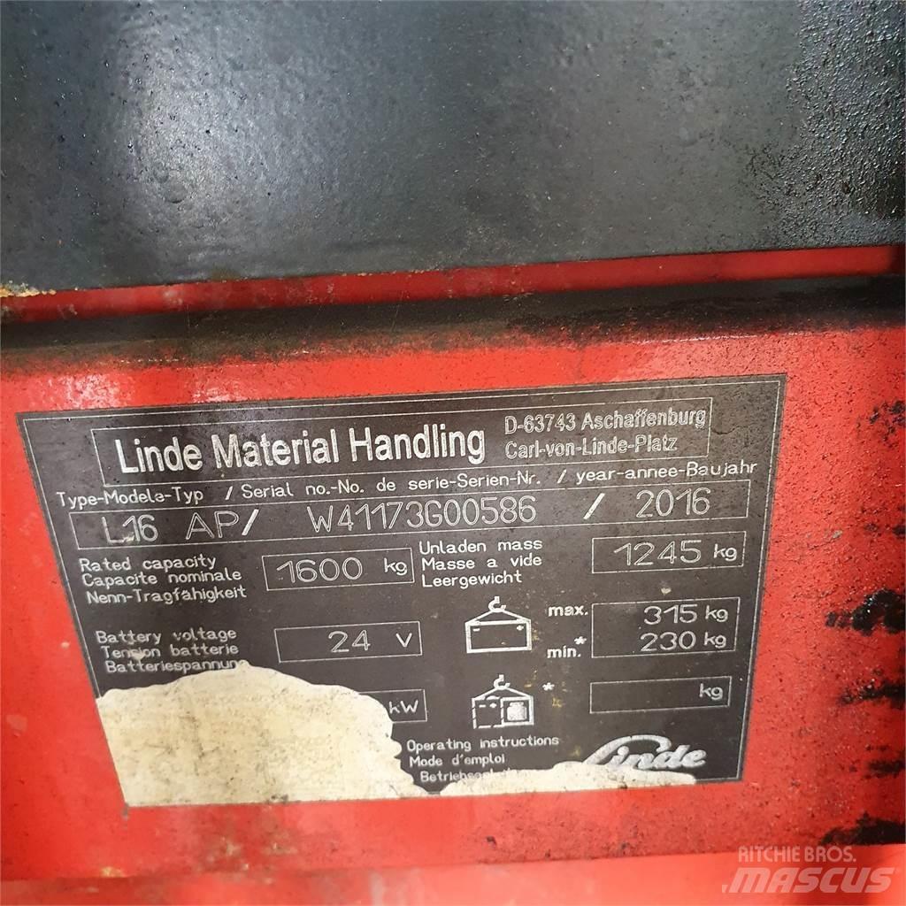 Linde L16AP Staplare-led