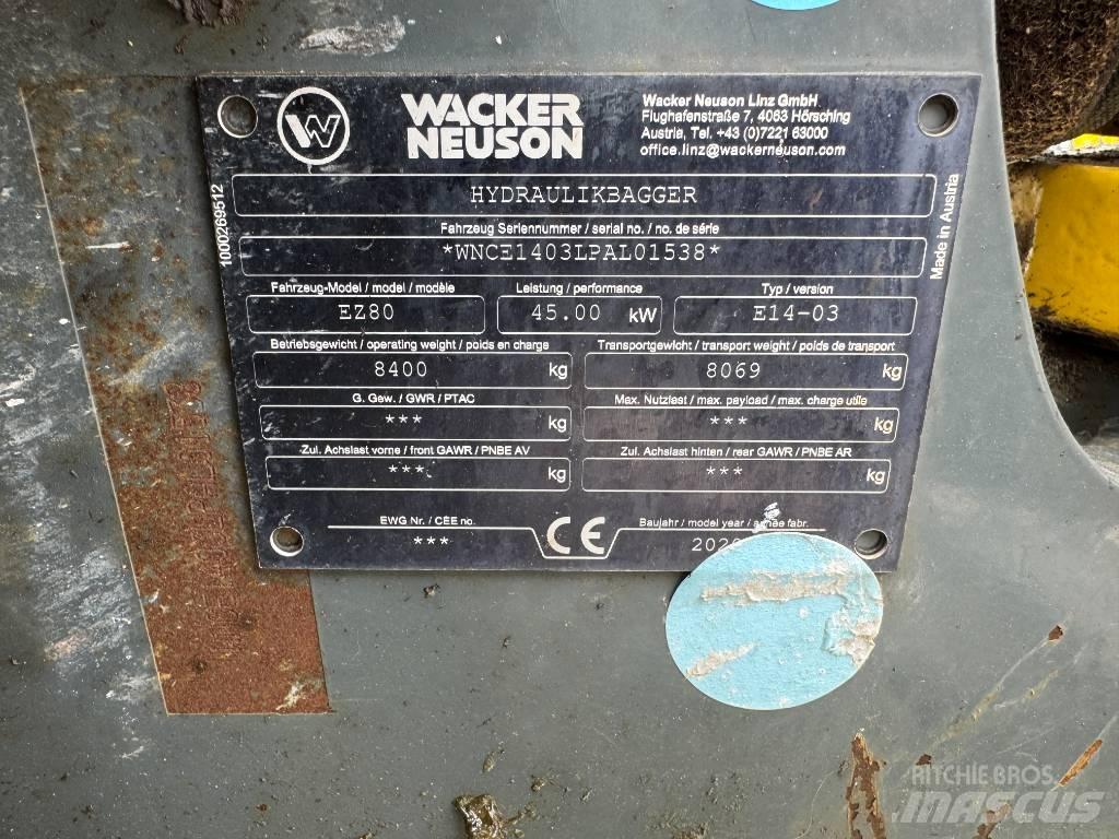 Wacker Neuson EZ80 Bandgrävare