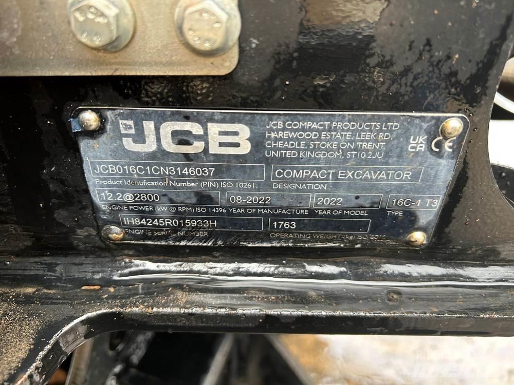 JCB 16C-1 Minigrävare < 7t