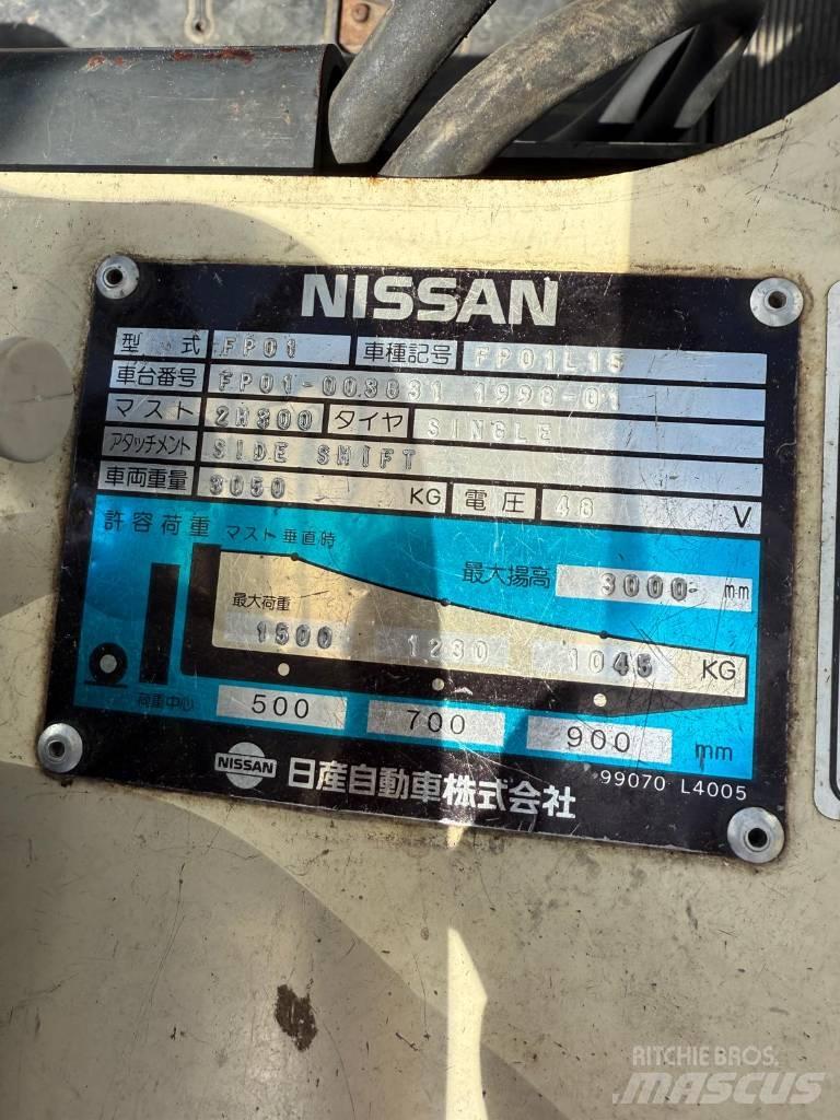 Nissan FP01 L 15 U Elmotviktstruckar