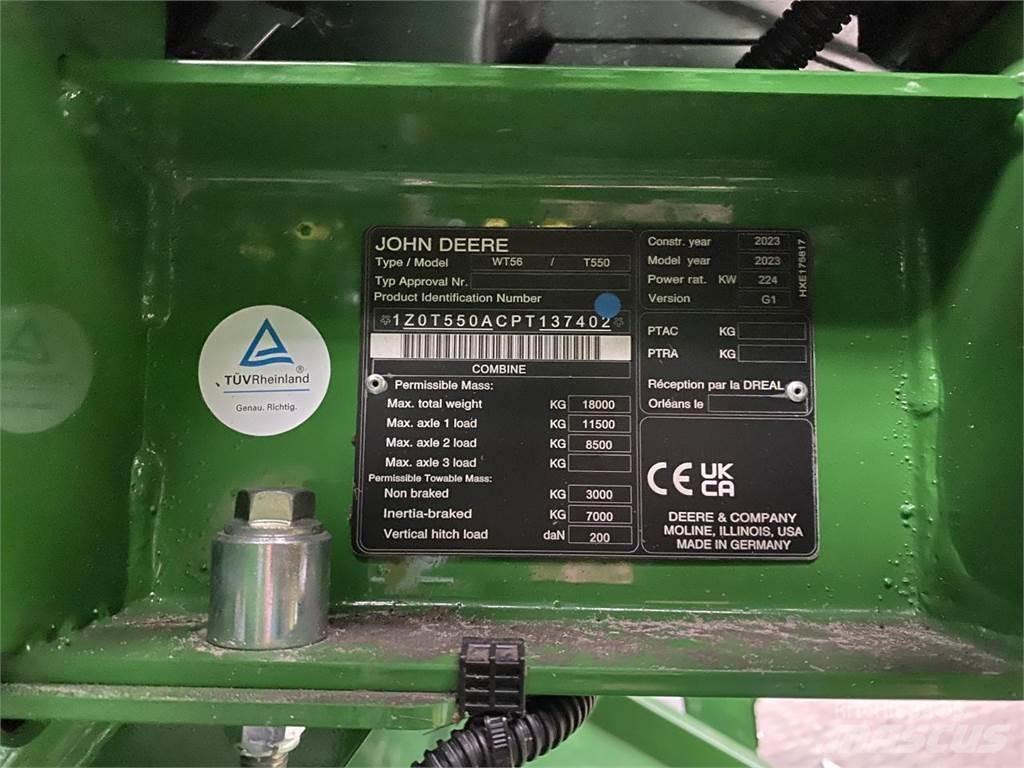 John Deere T550i Skördetröskor
