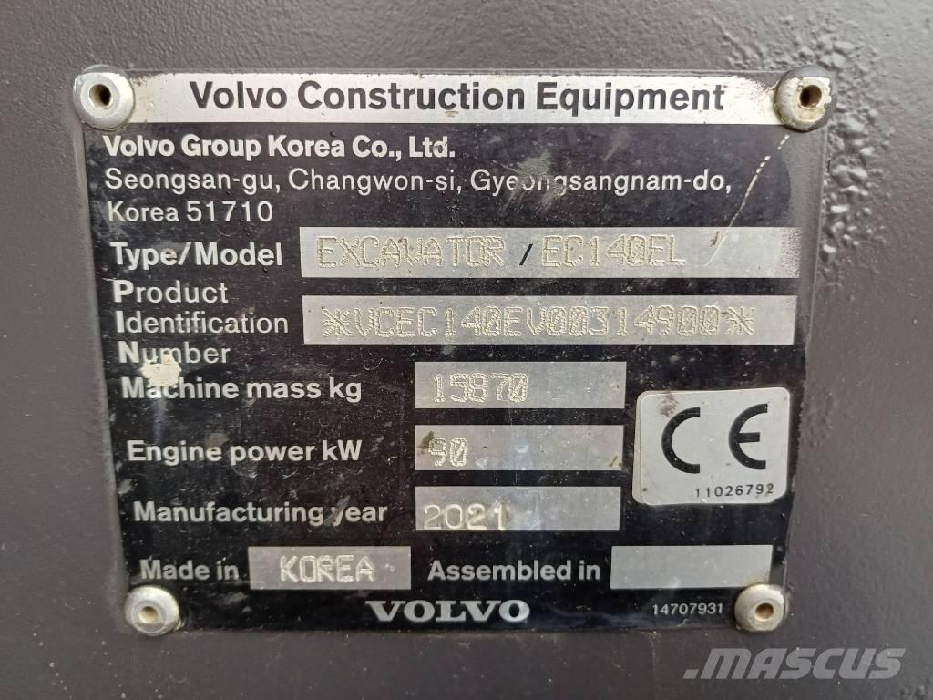 Volvo EC 140 EL Bandgrävare