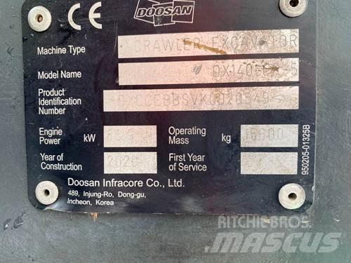 Doosan DX140LCR-5 Bandgrävare