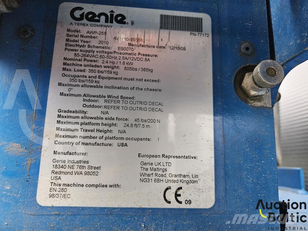 Genie AWP 25 S Övriga personliftar