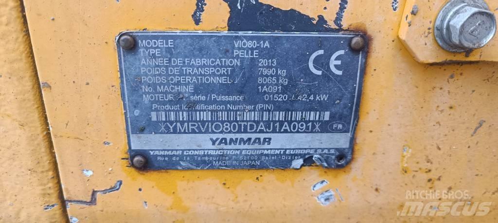 Yanmar Vio 80-1A Midigrävmaskiner 7t - 12t