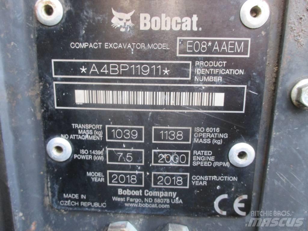 Bobcat E 08 Minigrävare < 7t