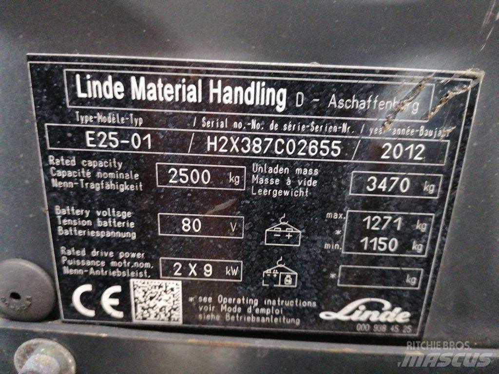 Linde E25-01 Elmotviktstruckar