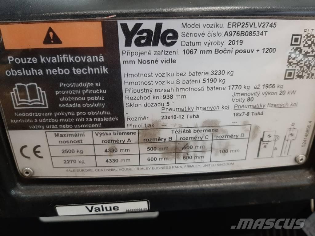 Yale ERP 25 VL Elmotviktstruckar