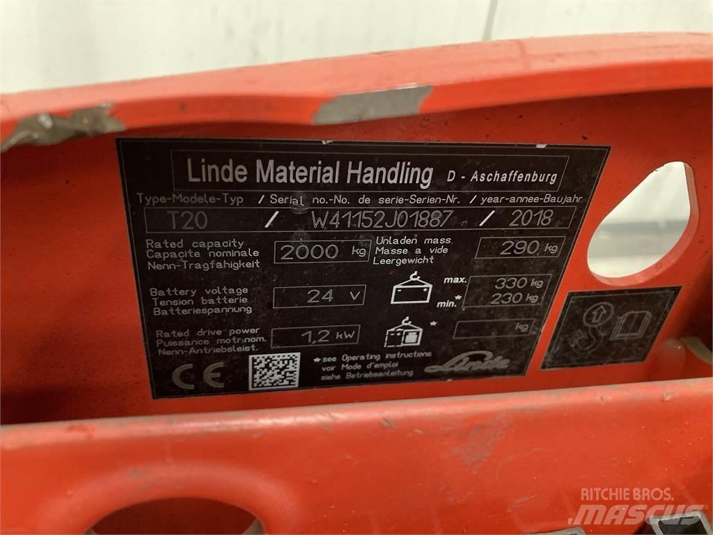 Linde T20 Låglyftare utan plattform