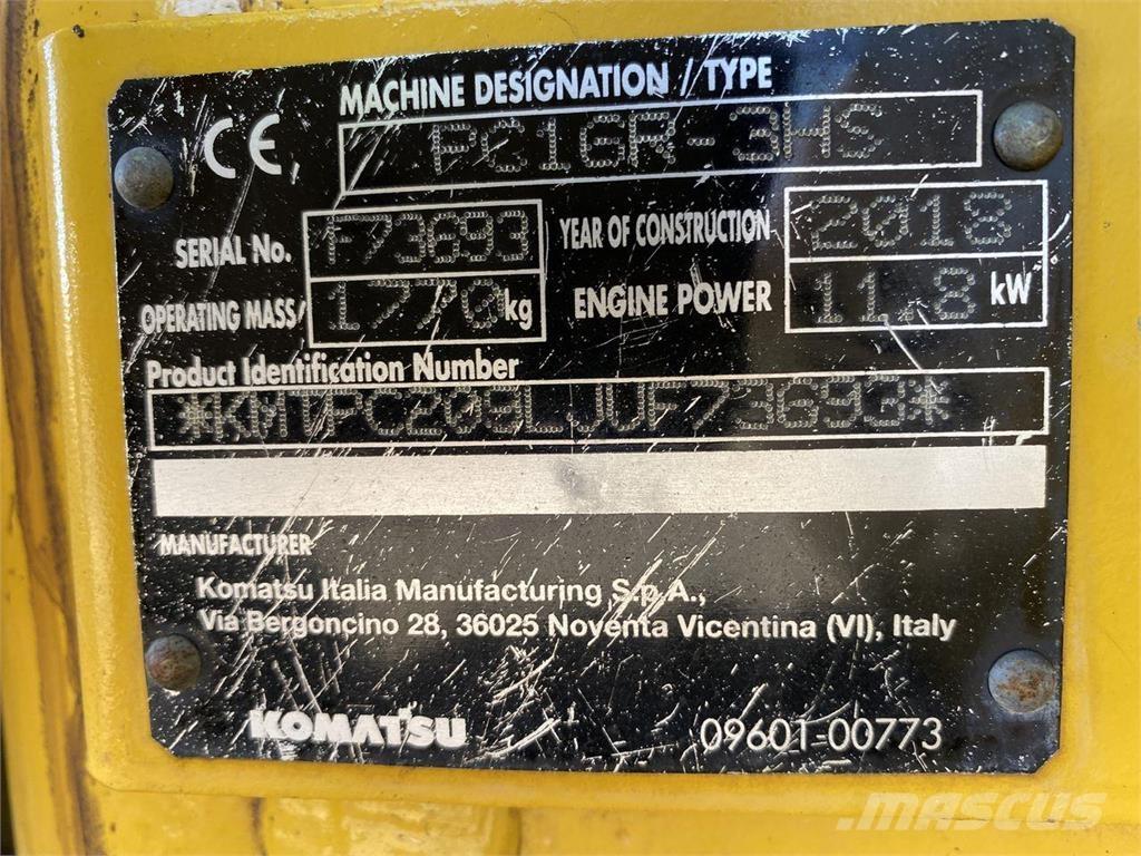 Komatsu PC16R-3HS Hjulgrävare