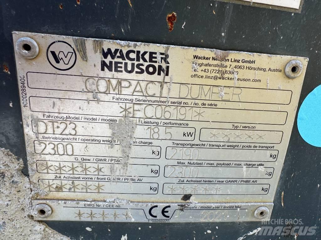 Wacker Neuson DT23 Banddumprar
