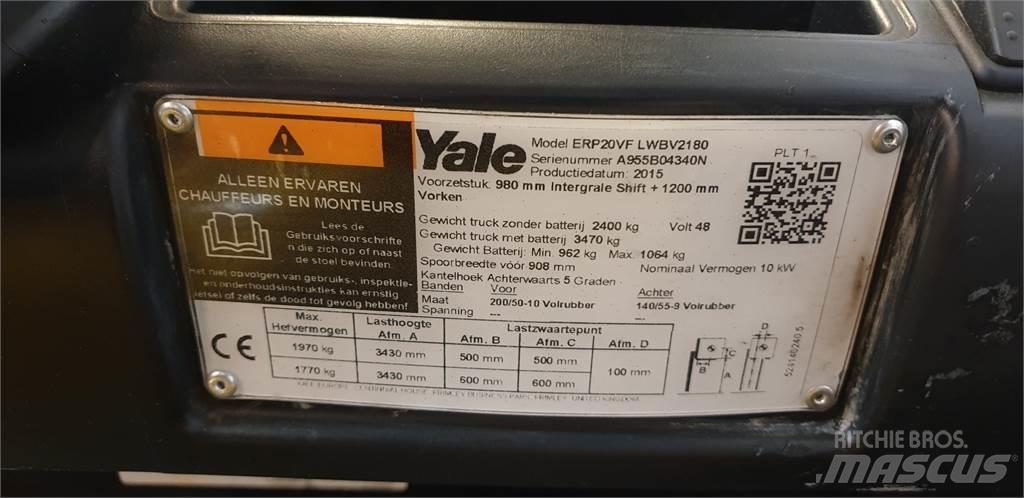 Yale ERP20VF 2014 Elmotviktstruckar